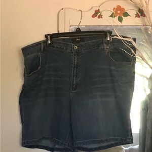 ellos Dark Blue Jean Shorts